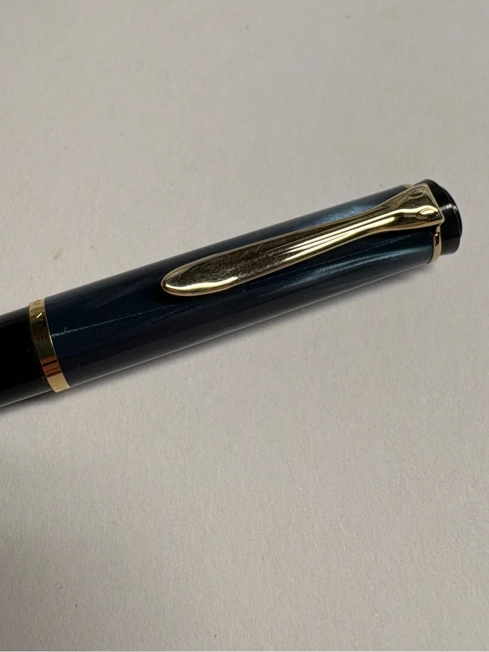 Vintage Pelikan Classic Blue Marbled Ballpoint Pen K200 Germany